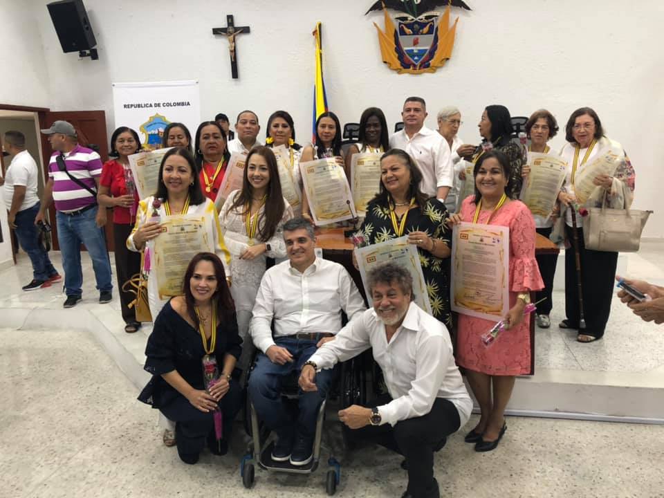 La Periodista Miryam Peña de Cortina, reconocida por el Concejo de Barranquilla
