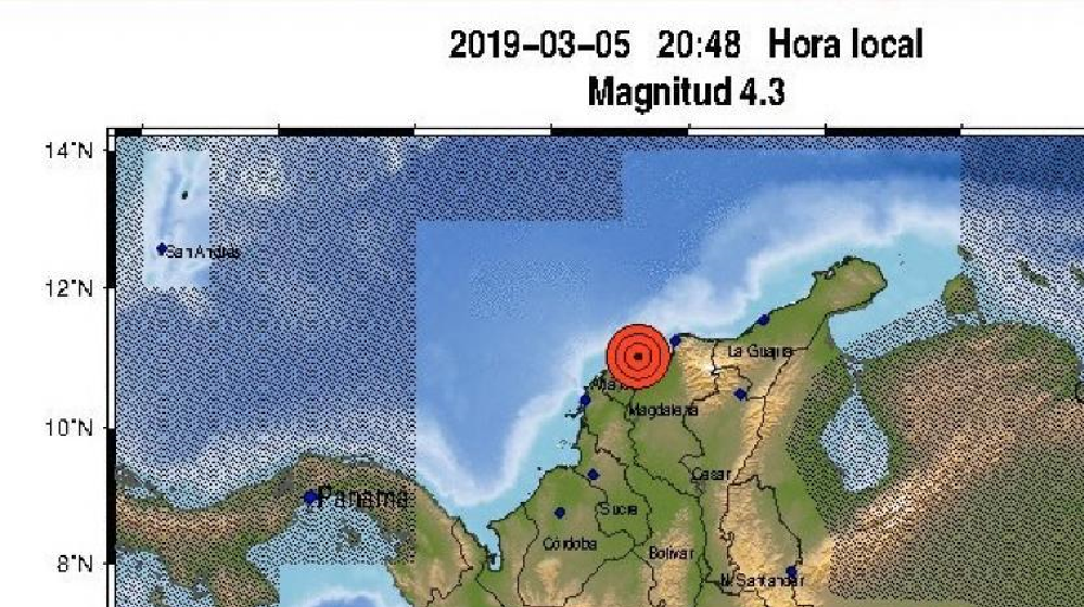 Temblor de 4,3 grados se sintió en Barranquilla y Soledad