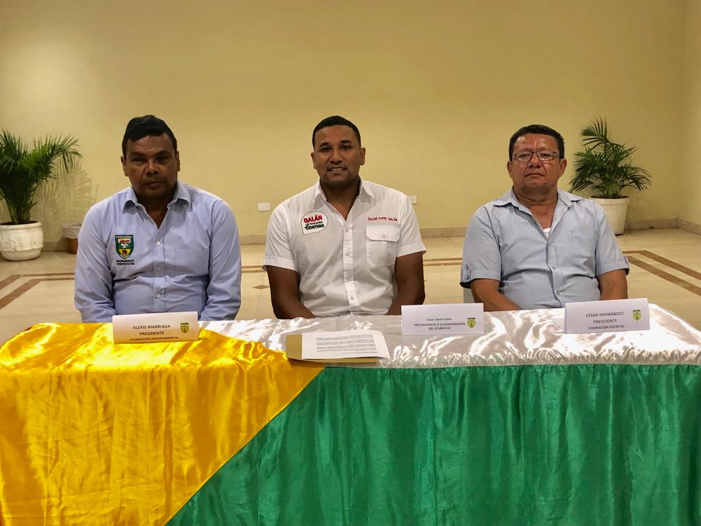 Oscar David Galán, aspirante a la Gobernación del Atlántico agradece apoyo de los comunales