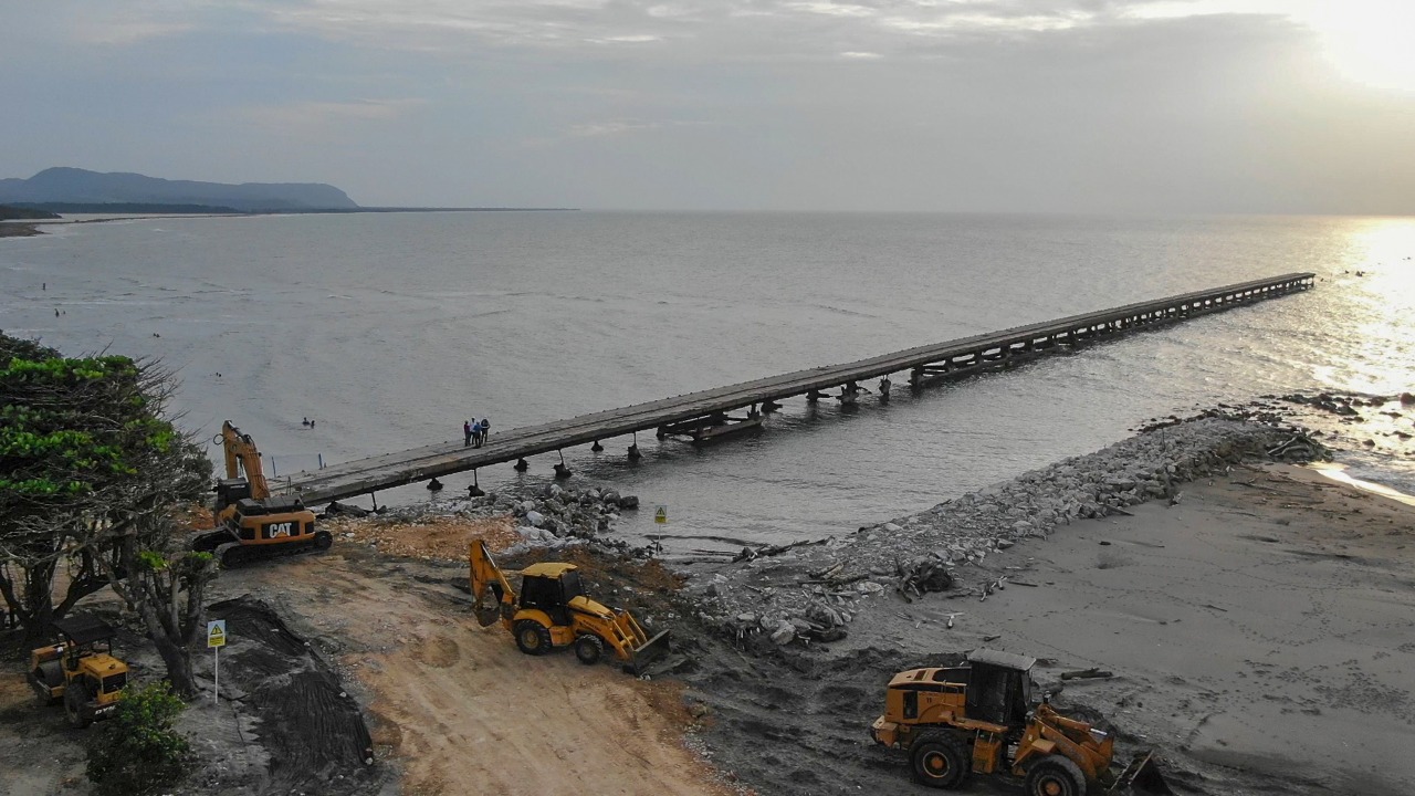 Inició reconstrucción del muelle de Puerto Colombia