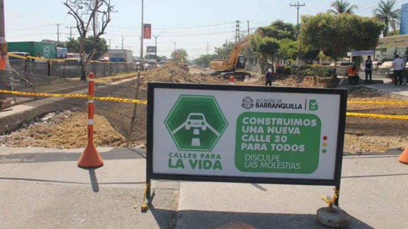 Cierres de vías para el lunes 6 y martes 7 de enero anuncia la Secretaría de Tránsito de Barranquilla
