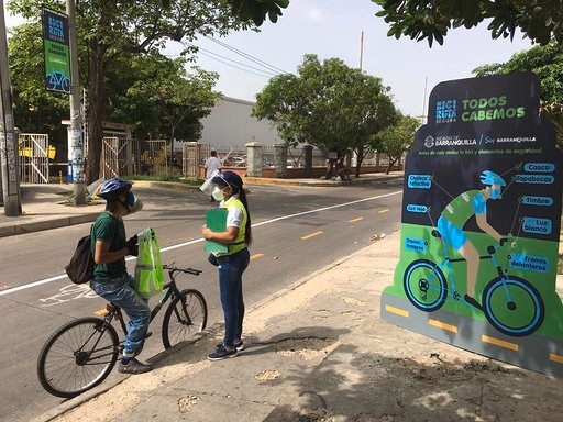 Por una movilidad sostenible, Barranquilla estrena 2,5 kilómetros de ciclorrutas adicionales