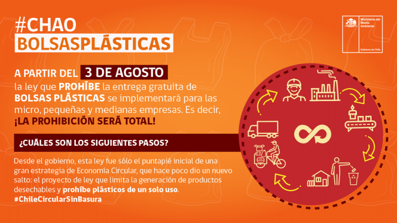 Chile: El primer país de Latinoamerica que se despide de las bolsas plásticas