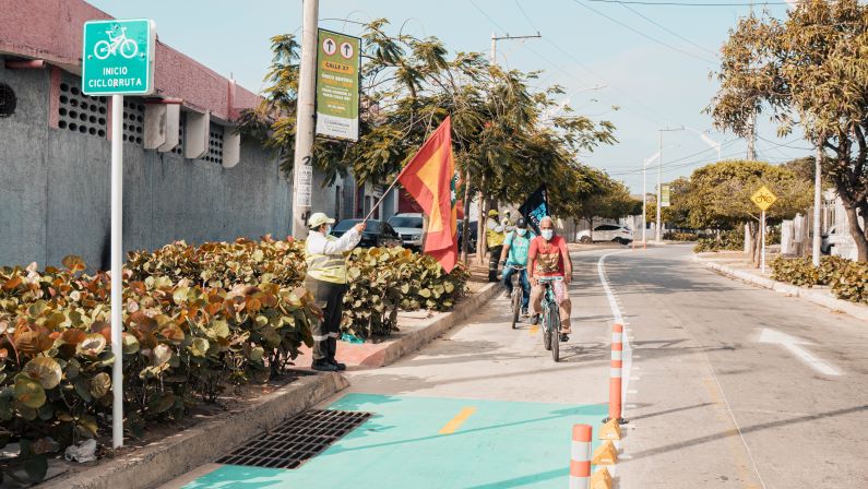 6 kilómetros nuevos de ciclorrutas conectarán a Barranquilla