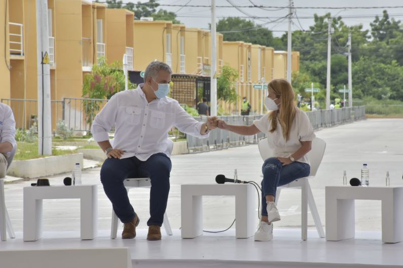 Presidente Duque entregó en Sabanagrande el subsidio 21 mil de Mi Casa Ya en el Atlántico y el primero de Vivienda para la Gente