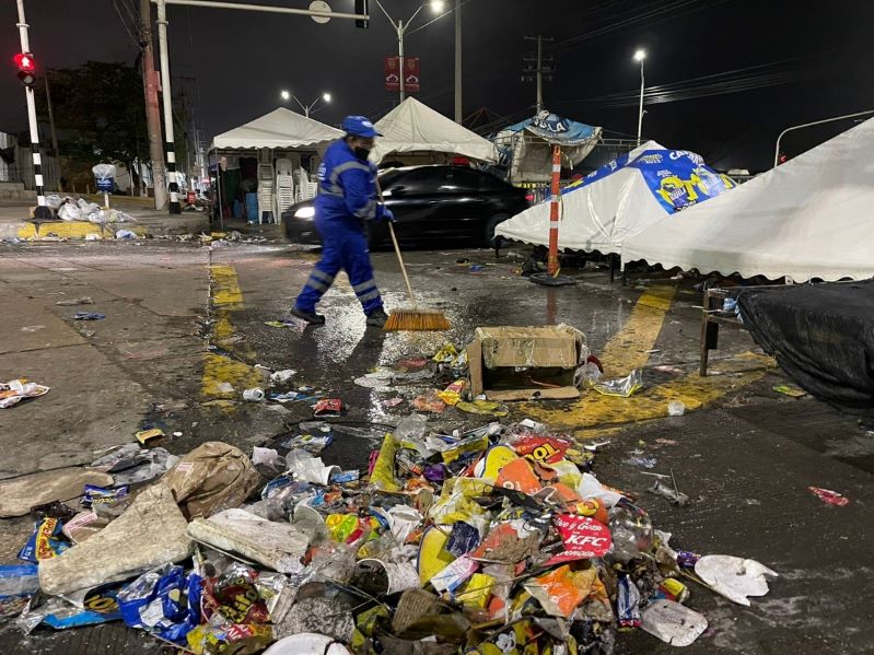 147 Toneladas de residuos recogió Triple A en los Carnavales 2022