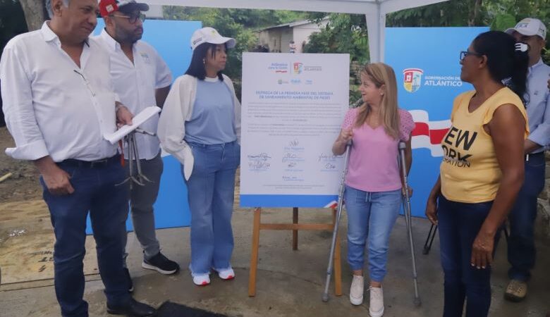 «Piojó tendrá  alcantarillado y dejará atrás  las pozas sépticas y los malos olores”: Gobernadora Elsa Noguera