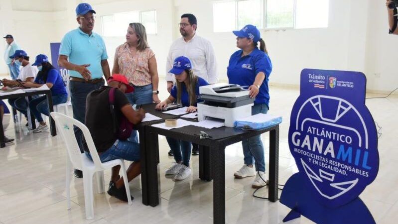 Con ‘Atlántico Gana Mil’ Tránsito beneficiará a motociclistas de 14 municipios del departamento