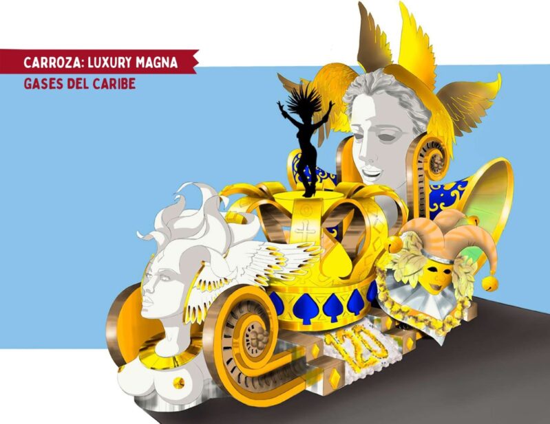 Gases del Caribe hace tradición y engalana el Carnaval con la carroza Luxury Magna