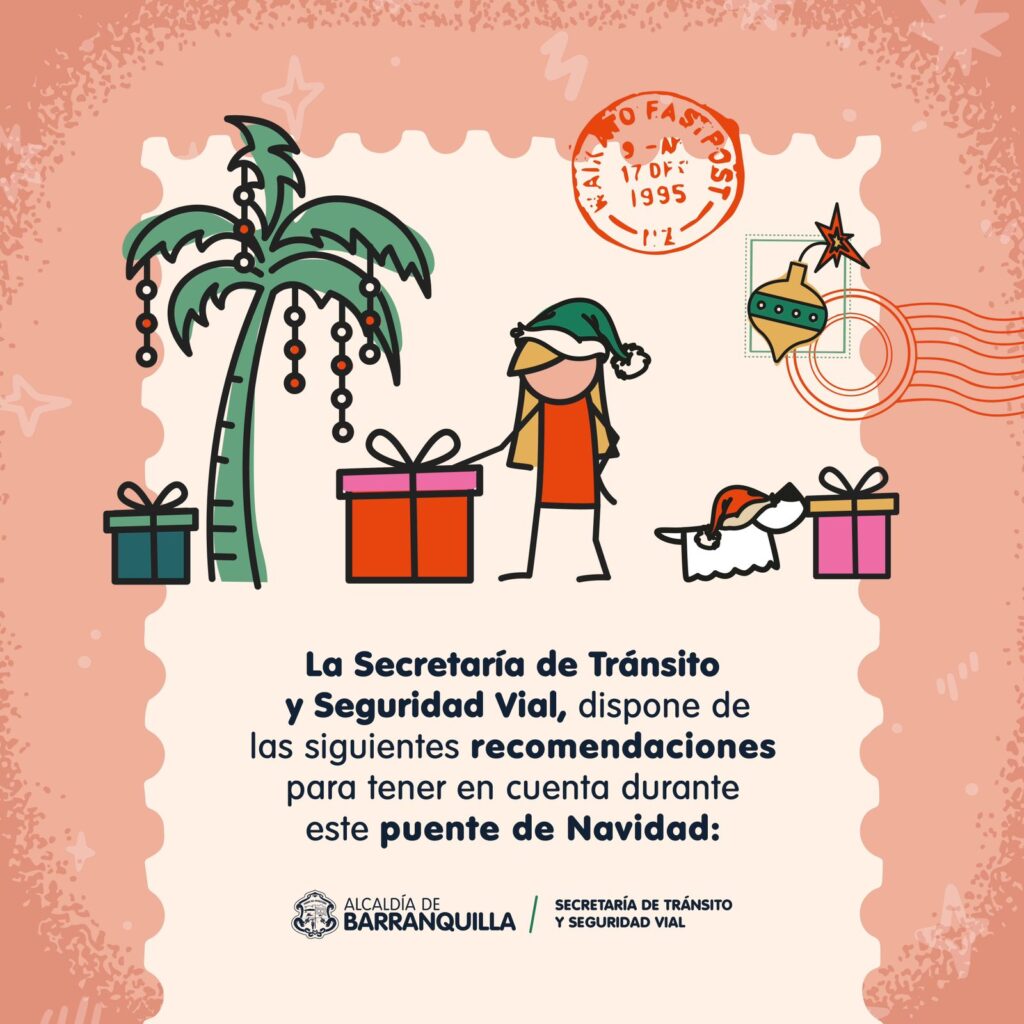 "Navidad y fin de año sin accidentes": Tránsito de Barranquilla