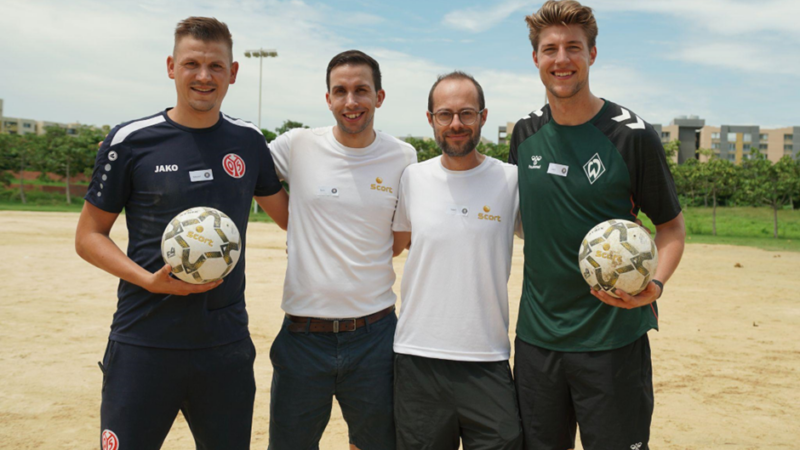 Líderes del fútbol alemán capacitan a jóvenes colombianos