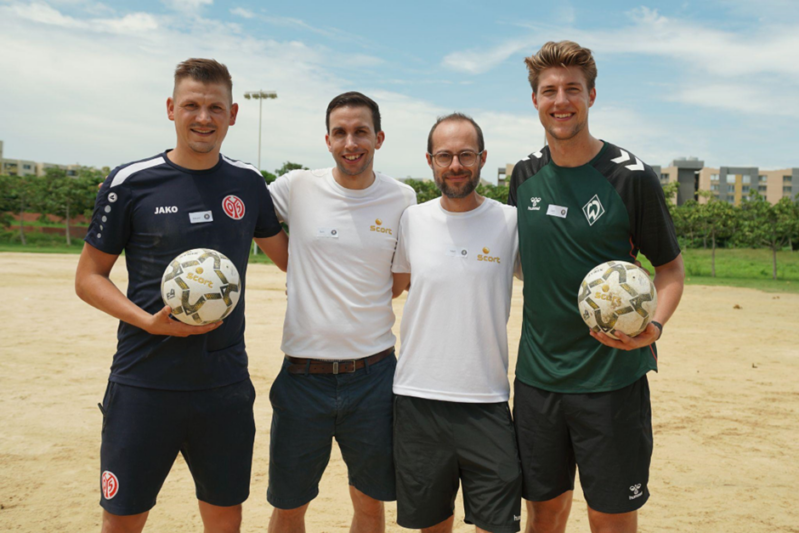Líderes del fútbol alemán capacitan a jóvenes colombianos