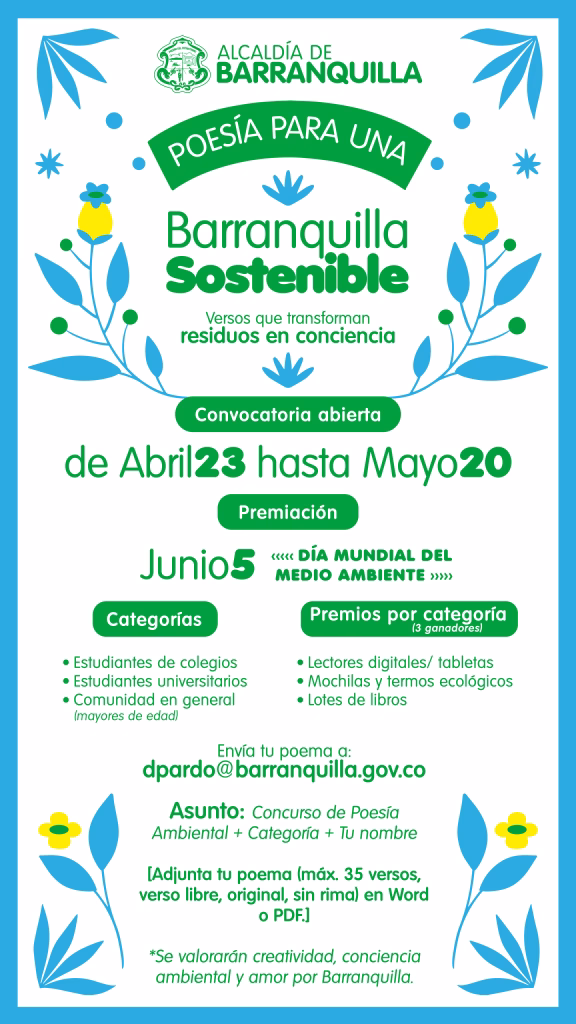 El arte de la poesía por la sostenibilidad en Barranquilla