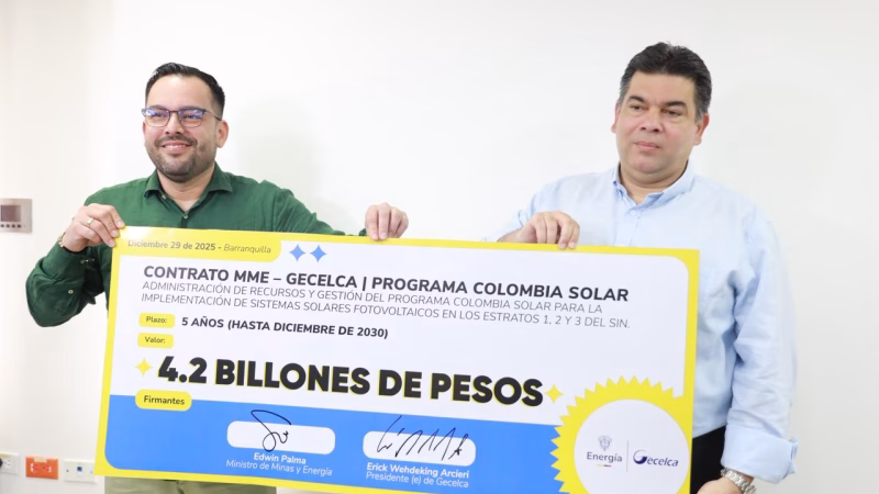 MinEnergía y Gecelca firman convenio para impulsar Colombia Solar