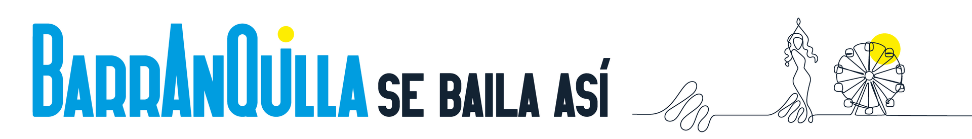 Banner publicitario de la campaña de turismo "En Barranquilla se baila así"