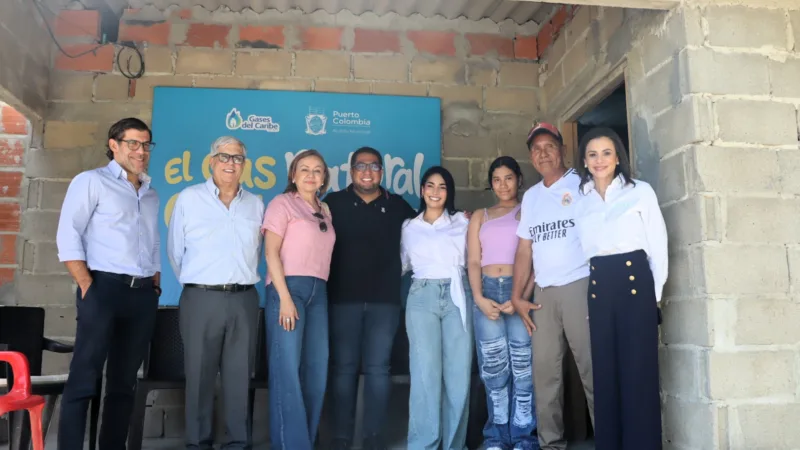Más hogares de Puerto Colombia comienzan a conectarse con el gas natural