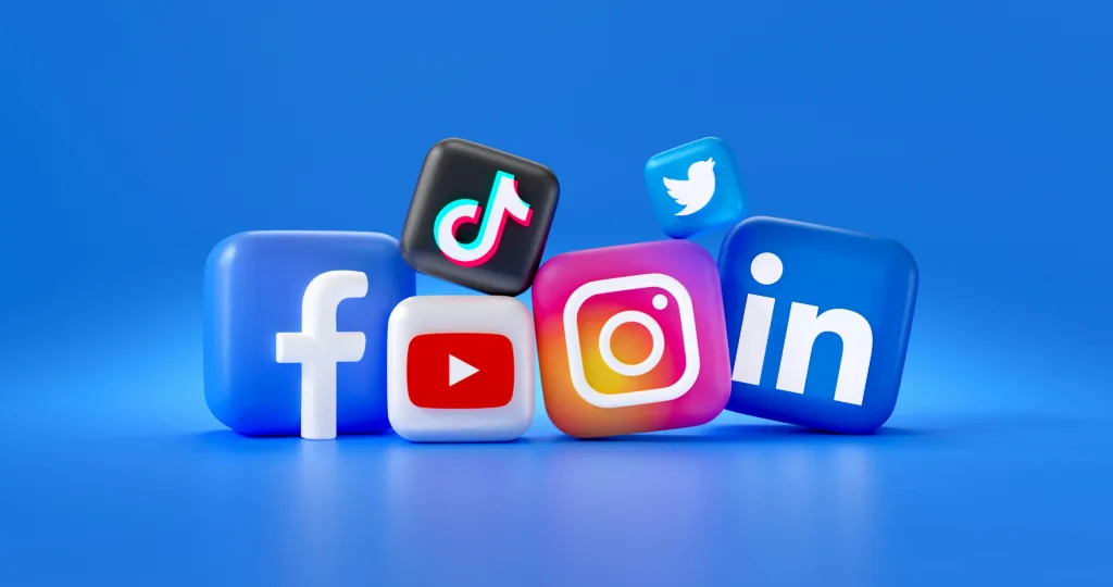Conjunto de iconos de redes sociales que representan las plataformas cuyo acceso Alemania busca restringir para menores